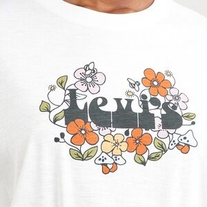 LEVI'S Retro 70s Cosmos Flower Logo Boxy Size XL